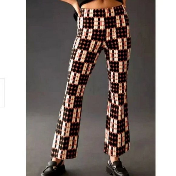 Anthropologie Maeve XS NWT The Margot Cropped Kick Flare...